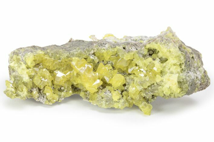 Lemon-Yellow Sulfur Crystal Cluster - Italy #240645